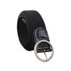 Women Canvas Jeans Belt No Punch-Free Design Wear-Resistant Braided Waistband Dress Shirt Tops Belt