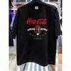 Классическая футболка Coca-Cola с графикой, унисекс, 100% хлопок, мужская, Y2k, свободный крой, удобная, уличная одежда