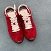Версия из коровьей кожи~ нишевая кожа плоская подошва круглый носок красные туфли Фореста Гампа женские шнуровка универсальные немецкие тренировочные туфли кеды повседневная обувь