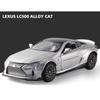 1/32 LEXUS LC500 литой спортивный автомобиль модель игрушечный гоночный автомобиль модель транспортного средства имитация звук и свет автомобиль игрушки коллекционный детский подарок