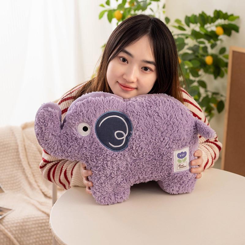 Elephant Adorable Rabbit Dog Stuffed Cushion For Bedroom Sofa Decor Plush Toy