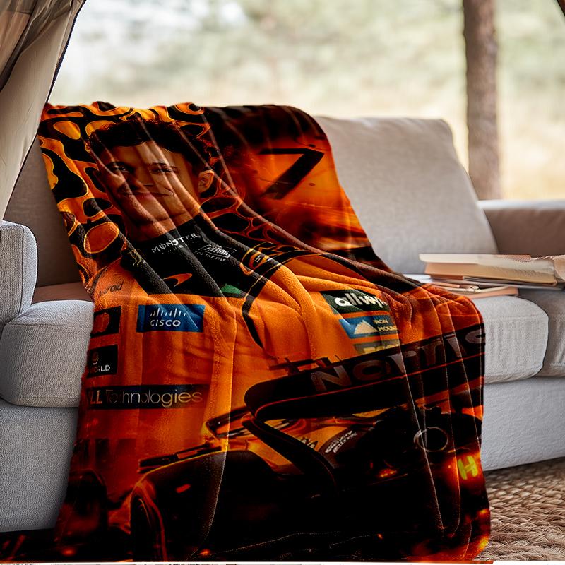 Racing Driver Lando Blanket Lightweight Ideal Bedding Blanket Perfect for Travel, Camping, Living Rooms, Offices, Sofas, Fan Christmas gift
