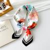 Модный декоративный шарф, повязка для волос, резинка для волос 70, маленький квадратный шарф, шелковый шарф, женский весенне-осенний универсальный маленький шарф, профессиональный шарф