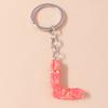 New Creative Flower Initial 26 Letter Keychain A-Z Alphabet Keyring Pendants for Women Girls Handbag Decor Jewelry Accessories