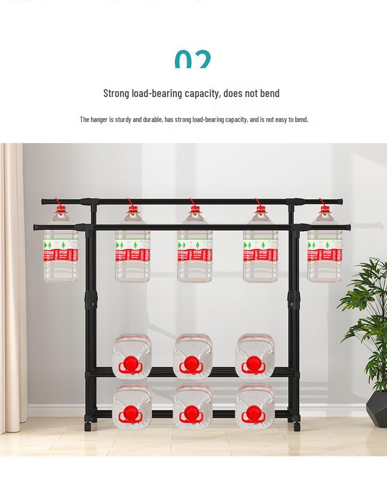 Компактная бытовая напольная сушилка для белья - Фиксированная высота