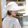 Summer Breathable Foldable Wide Brim Bucket Hat Empty Top Cap Panama Hat Sun Cap