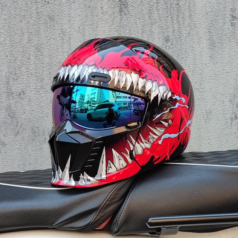 Новый Scorpion Retro Motorcycle Cascos Moto Locomotive Personality Многоцелевой комбинированный шлем Half ML XL XXL XXXL