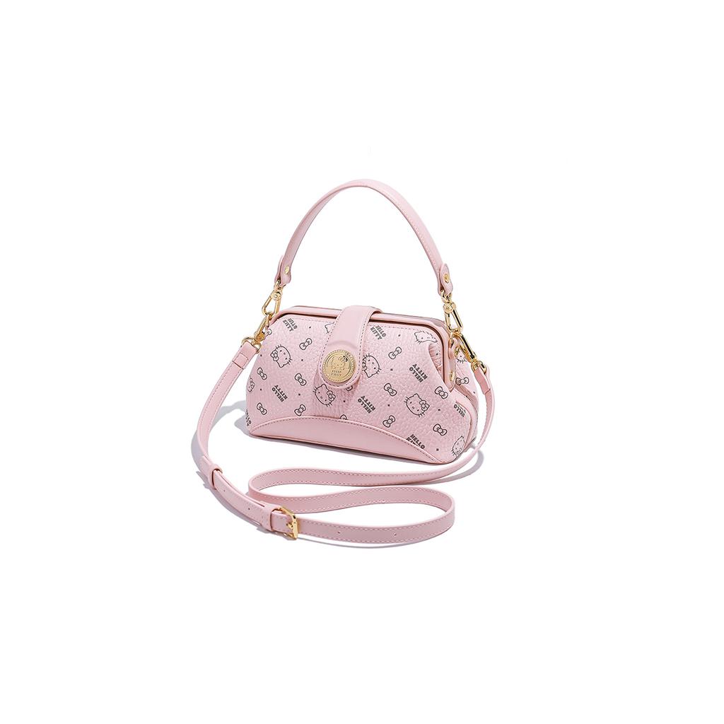 New Sanrio HelloKitty Hello Kitty PU Shoulder Bag, Crossbody Bag, Handbag Regular Women's Pink/Brown/Milk Tea SHHF41585