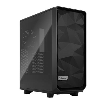 Корпус ПК Fractal Design Meshify 2 Compact Black TG Middle Tower Сетчатый дизайн Закаленное стекло Модель CS7762 (чистый) FD-C-MES2C-03