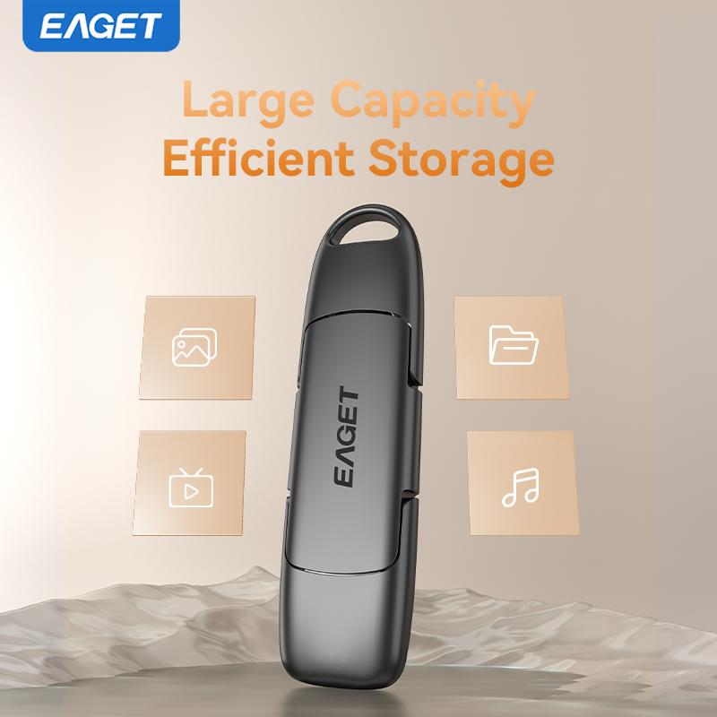 Внешний твердотельный накопитель SSD, флэш-накопитель USB 3.2 Type-C, высокоскоростной твердотельный накопитель для iPhone 16/15 Android