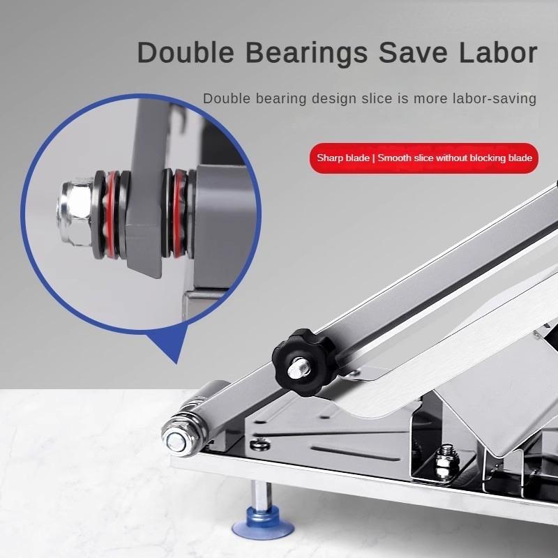 Многофункциональный овощерезка из нержавеющей стали в западном стиле, слайсер для рулета из баранины, бытовой утолщенный ручной мясорез черного цвета