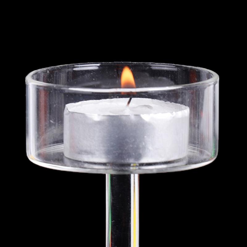 1Pc Glass Candle Holders Set Tealight Candle Holder Home Wedding Decor