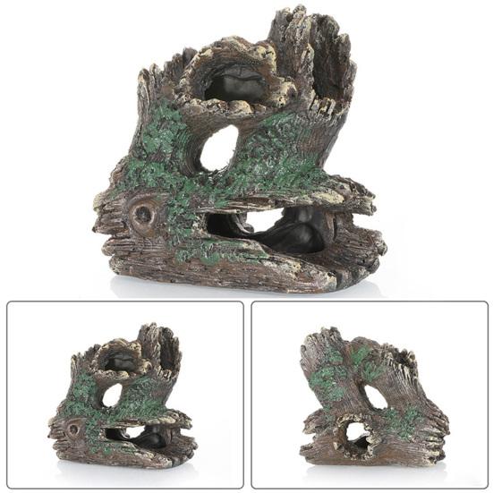 Искусственный корень дерева, изделия из смолы, имитация коряги, скрывающая пещеру, орнамент для аквариума