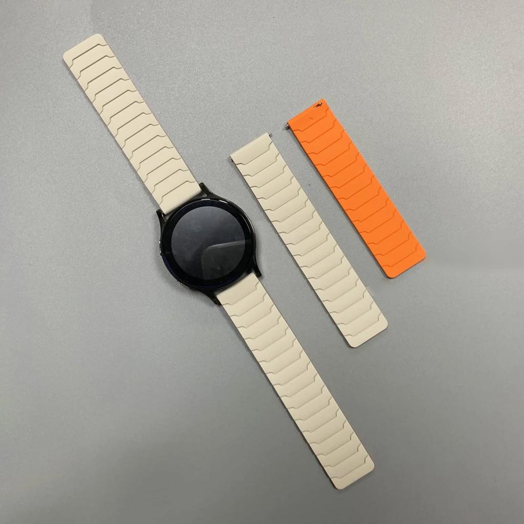 20mm 22mm Strap For Samsung Galaxy Watch 7/6/5/4/5 pro/Classic/Gear Sport Silicone Magnetic Band Replace Bracelet for HUAWEI GT5