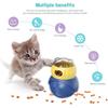 Дозатор лакомств для кошек, интерактивная игрушка-головоломка, кормушка-головоломка, сова с автоматическим балансированием, протекающая медленная кормушка для дрессировки кошек в помещении