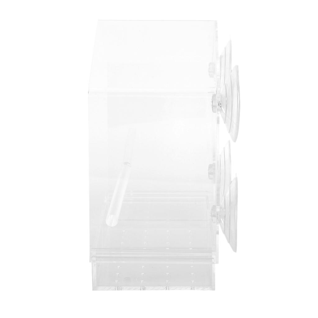 Прозрачная акриловая уличная кормушка для птиц, устройство подачи, отдельный контейнер для еды