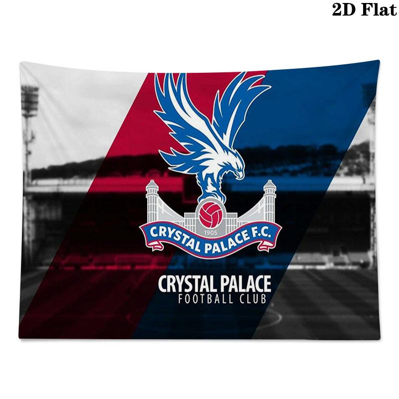 Crystal Palace FC Wall Tapestry Aesthetic Wall Hanging Printed Fabric Blanket Decorative Tapestries for Bedroom Living Room Home Decor