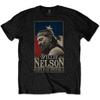 Мужская футболка Willie Nelson Born For Trouble, узкий крой, размер S, черная