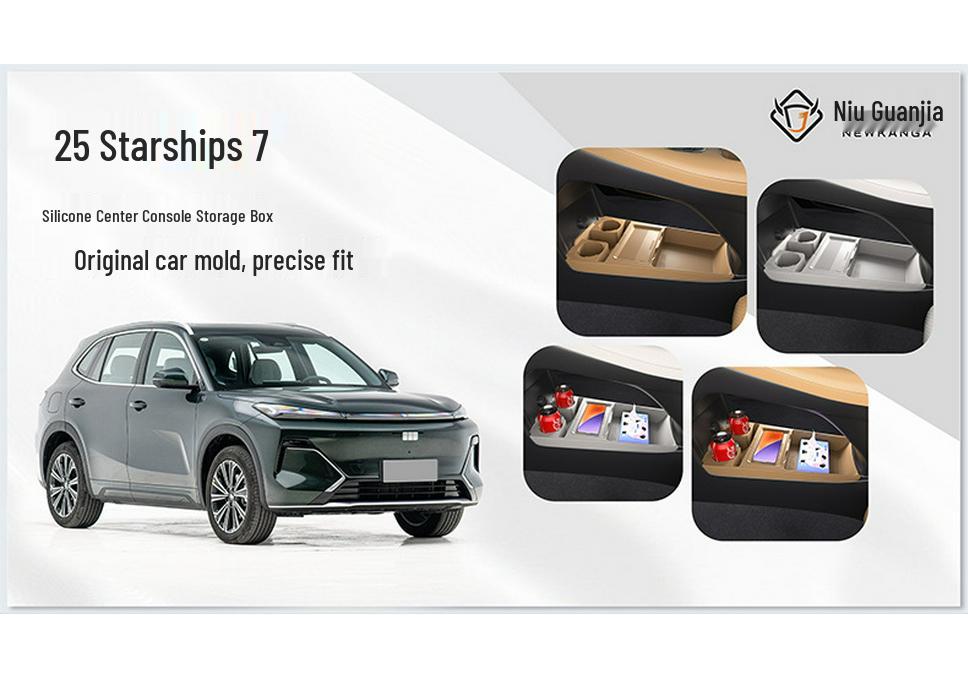 Подходит для 25 моделей Geely Galaxy Starship 7: Многофункциональный ящик для хранения очков для модификации центральной консоли.