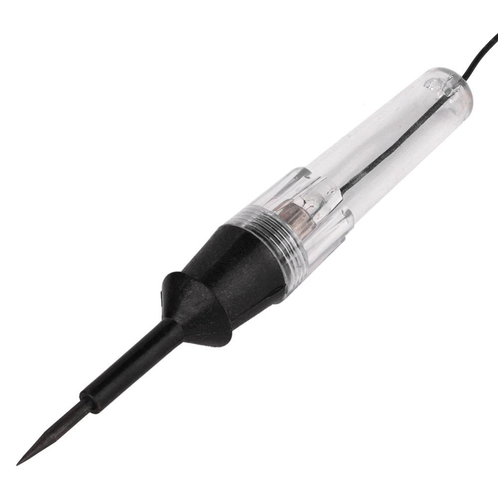 Metal Probe Tip Voltage Tester Pen Transparent Auto Circuit Test Light Maintenance Technician