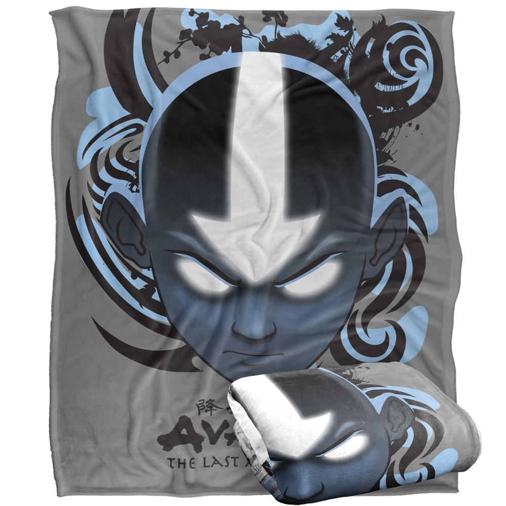 Avatar: The Last Airbender Silky Kanji Supersoft Blanket