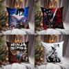 Чехол на подушку 'N-Ninja S-Scroll Game' Премиальный комфорт Двусторонний чехол для подушки - Дизайн 'Два в одном' для любой комнаты и салона автомобиля