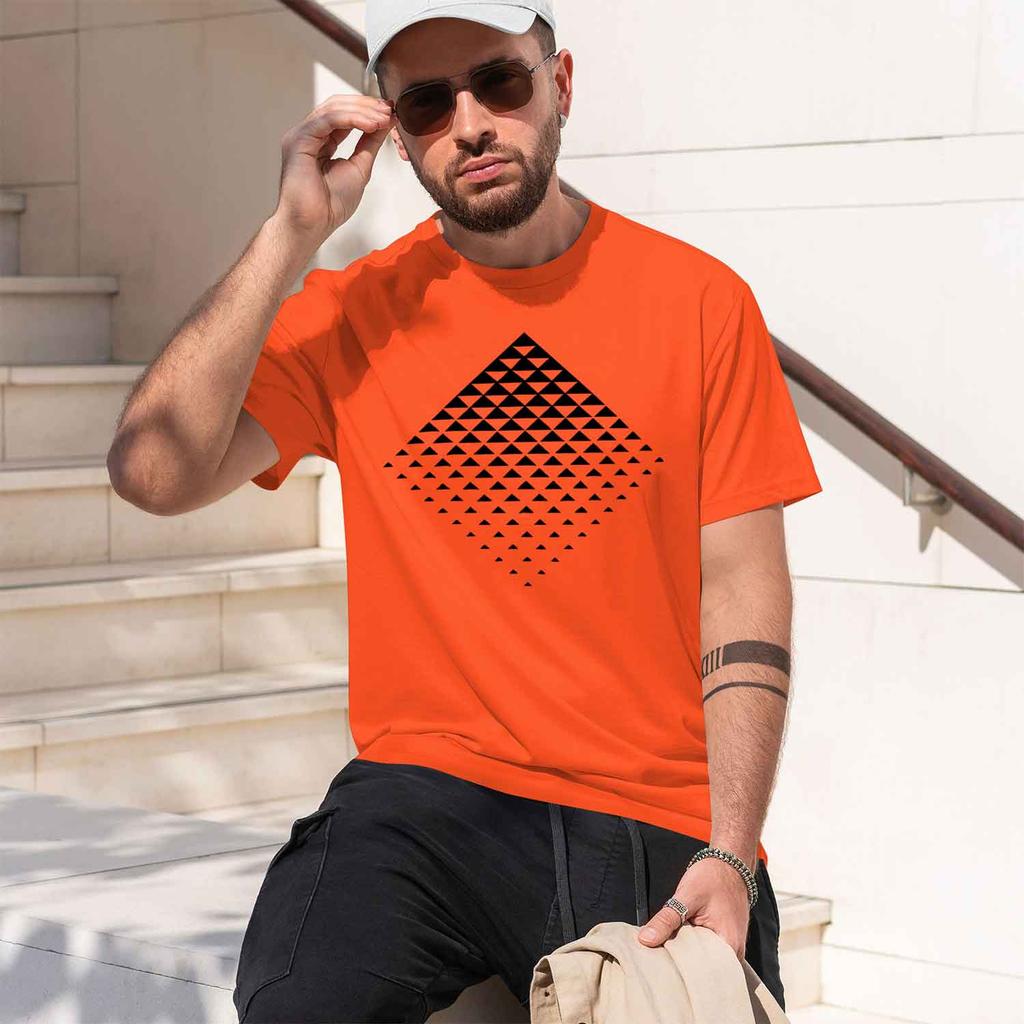 2026 New Model Unisexs Summer 100 Pure Cotton Fashionable Casual Loose Creative Mosaic Print Sports Round Neck Short Sleeved Tsh