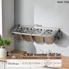 Zhebu Commercial Wall-Mounted Stainless Steel Food Pan Rack Set