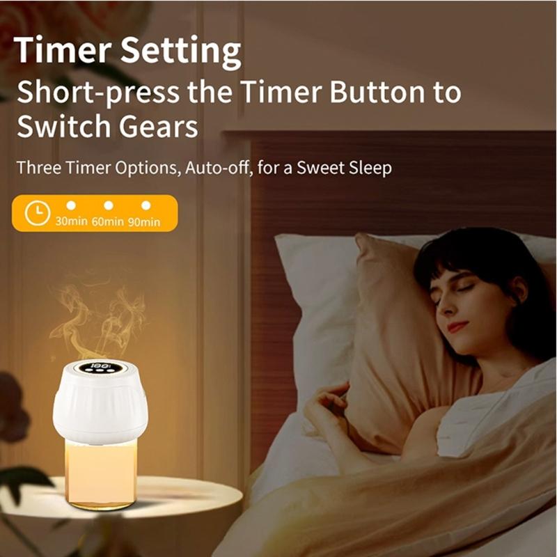 Plastic Flameless Fragrances Diffuser Light Wax Warmer Light for Mood Setting and Relaxation with 10 Hour Runtimes