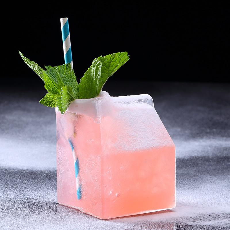 340ml Creative Cocktail Glass cup milk Glass box coffee cups Milk bottle clear glass gifts milk unique glass kitchen