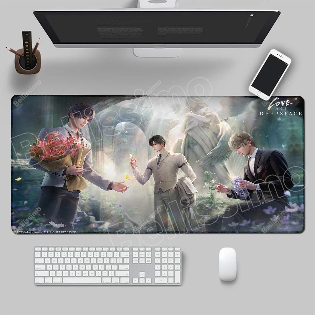 Mouse Pad Computer Gamer Cabinet Love And Deepspace Mousepad PC Anime Man Sylus Cool Keyboard Pad Gift Laptop Extended Desk Mat