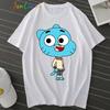 Lindo El Increíble Mundo De Gumball Gumball Y Darwin Camisetas Hombre Ideal Para Correr Y Ropa Unisex Men Tshirt Y2k Clothes