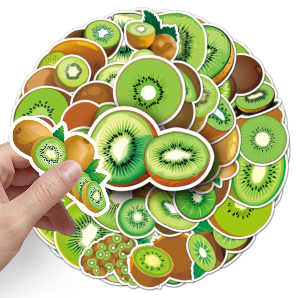50 Киви Персонализированный Мультяшный Фрукт Детский Декоративный Стакан для Воды Чемодан Скейтборд Креативные Наклейки Гука