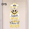 Выпускной 2025 года, подвесная табличка для входной двери Выпускной 2025 года Приветственная табличка для украшения крыльца выпускного