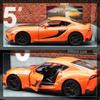1/32 Toyota Supra GR Fast & Furious Supercar Alloy Car Model Sound and Light Pull Back Children's Toy Collectibles Birthday Gift