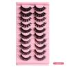 Fake Lashes Super Volume Extensions 3D Mink Hair False Eyelashes Russian Volume DD Curl Lashes