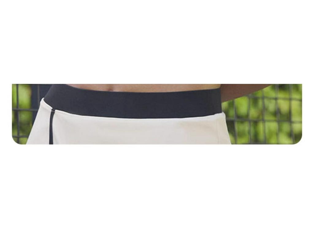 Женский стройнящий теннисный костюм контрастных цветов, быстросохнущий жилет для йоги и фитнеса со юбкой, с чашечками, комплект из двух предметов спортивной одежды.