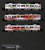Greenmax N Gauge Chichibu Railway 7500 Series and Wrapped Set Light Blue Model Train "Colorful Beautiful" Train, 3-Car (with Motor), 50672,