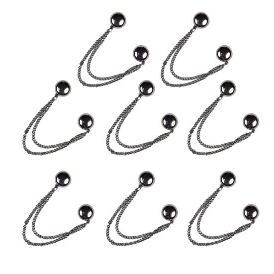 4/8/12 шт. Магнитные зажимы для одежды, пуговицы для штанин, регулируемые зажимы для штанин, булавки, быстрые застежки для рубашки