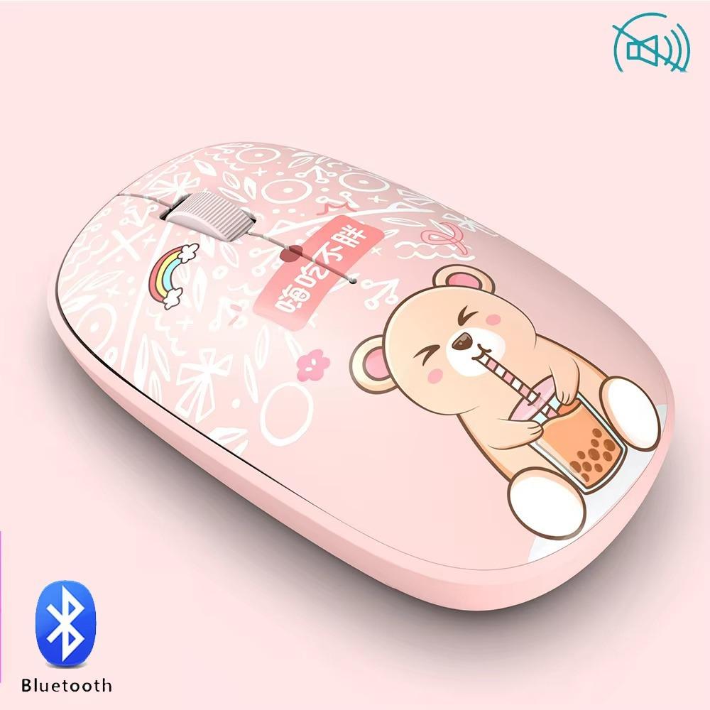 Бесшумные Bluetooth-мыши Bluetooth 5.0 Компьютерная мышь Высококачественная беспроводная мышь Школа