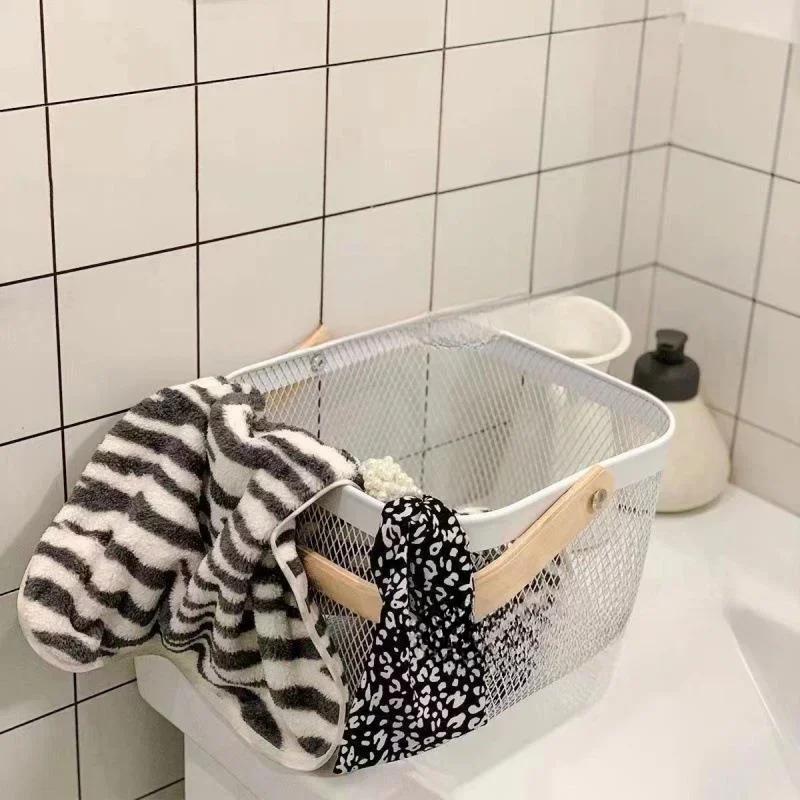 Многофункциональная полая корзина для хранения вещей в ванной комнате, для покупок, высоко выглядящая бытовая корзина, ящик для хранения и организации