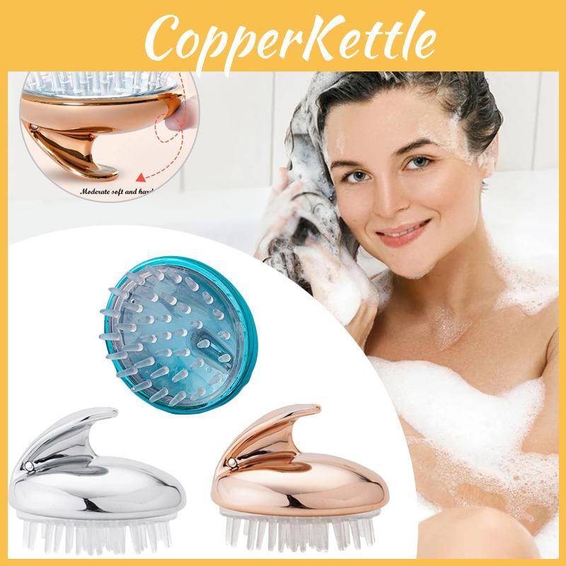 Мягкая силиконовая массажная щетка для тела, кожи головы и волос. Оживляет и очищает для более здоровых волос