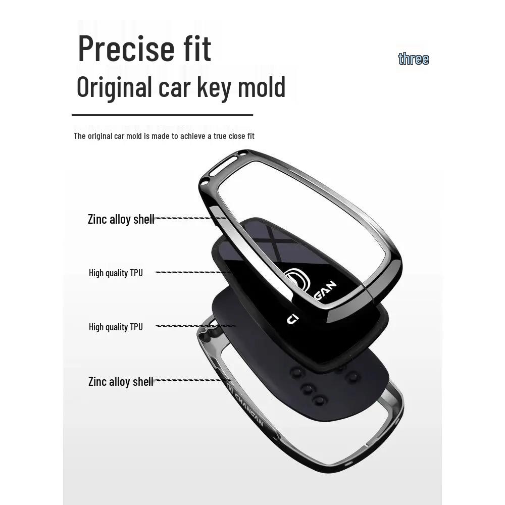 Changan CS35 PLUS Key Case: High-Grade Full Coverage Shell for Men & Women