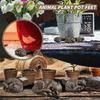 3Pcs Garden Decor Resin Animal Flower Pot Support Plant Pot Foot Plant Stand Bonsai Stand