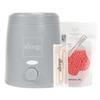 Allong Self Waxing Mini Warmer + Hard Wax Berry Berry + Spatula, 200g, 1 Set