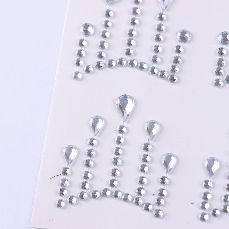 Malnia Home - Наклейка с кристаллами в форме слезы для макияжа лица