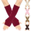 1pair Women's Wool Arm Covers Winter Comfortable Oversleeves Knitted Sleeves for Winter Comfort