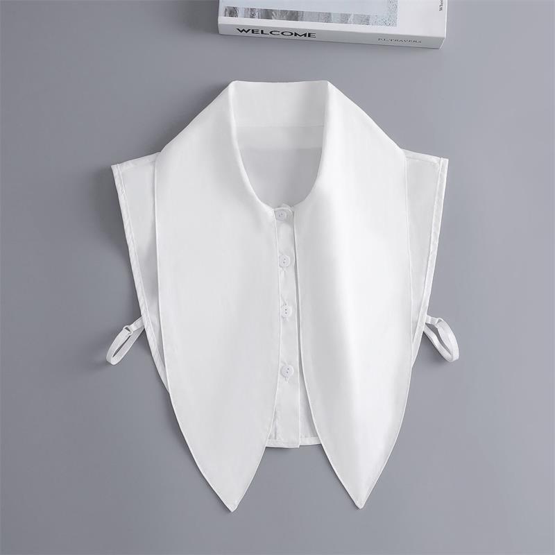 New Fake Victorian Stand Up Collar White Black Lace Collars Detachable For Women Blouse Lapel Shirt False Collar Woman