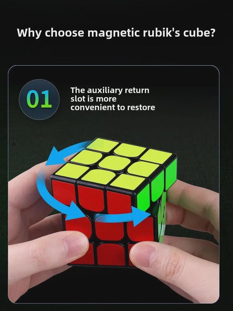 Магнитная пирамидка Qiyi M 2x2, 3x3, 4x4, 5x5, обучающая игрушка для позиционирования на магните.