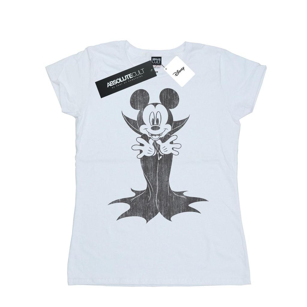 Disney Womens/Ladies Mickey Mouse Dracula Cotton T-Shirt
